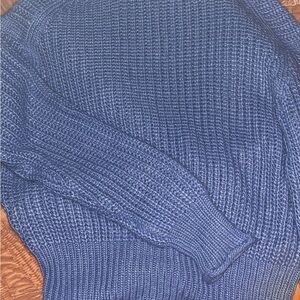Cozy Blue Turtleneck Sweater